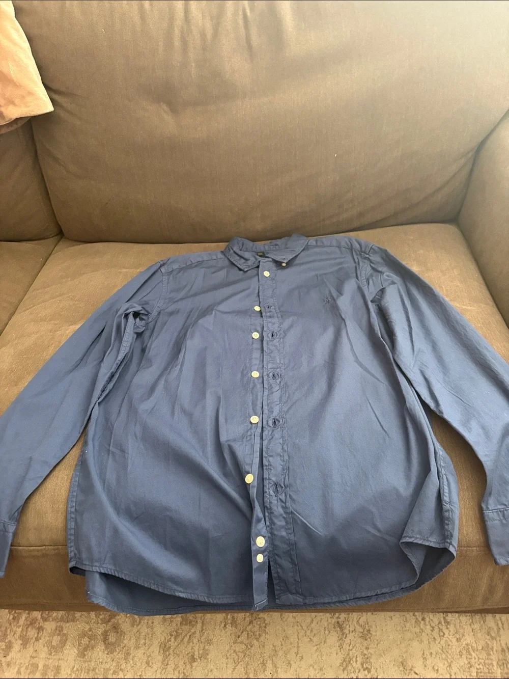 Ralph Lauren Navy Button-Down Long Sleeve Shirt